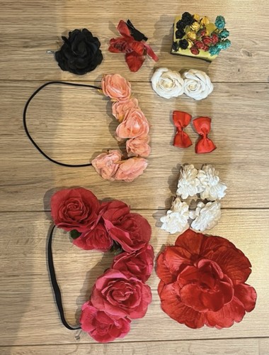 Flowers headbands and pins