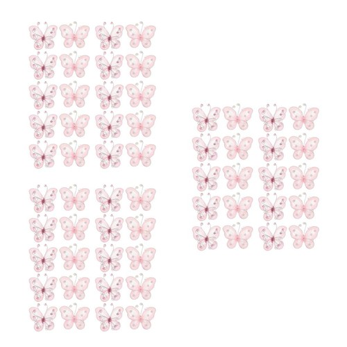 72pcs reusable pink butterfly - pink,