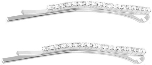 Pair silver crystal - ,