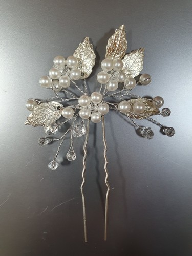 Flower detailed bridal hair - flower,