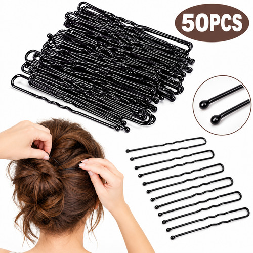 Shape hair pins bridal bun - u,