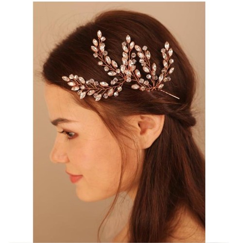 Gold bridal hair - hair, pins