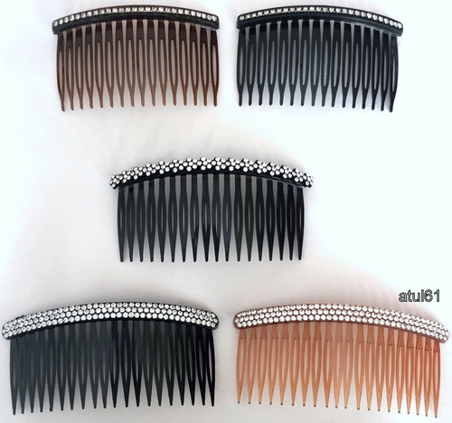 Crystal hair slide - slide, comb