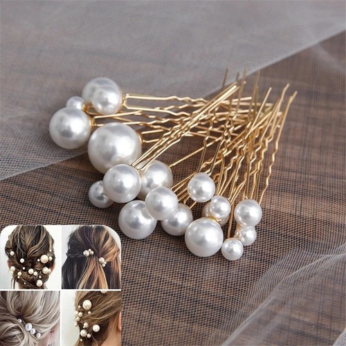 Bridal hair clips gold - hair,