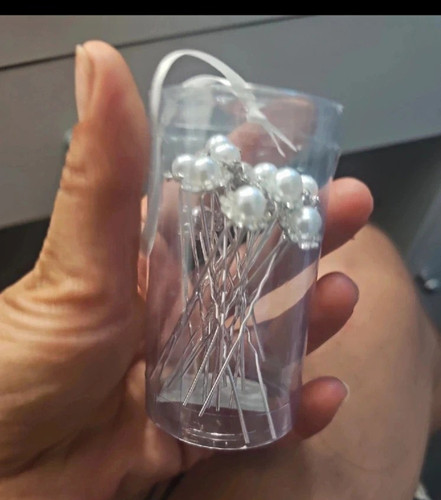 Silver tone pearl - silver, effect
