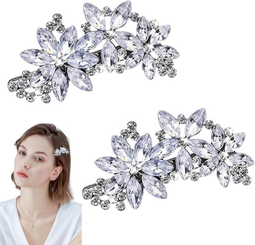 2pcs diamante hair clips for - 2pcs,
