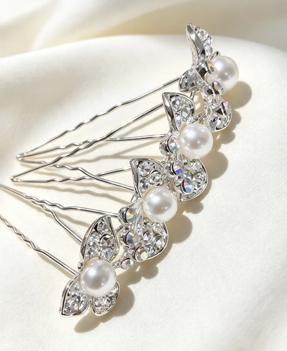 Silver flower pearl - flower, &