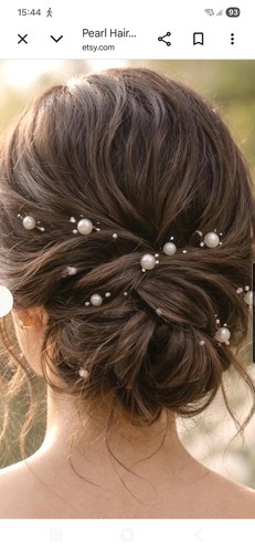 Pearl hairpins wedding