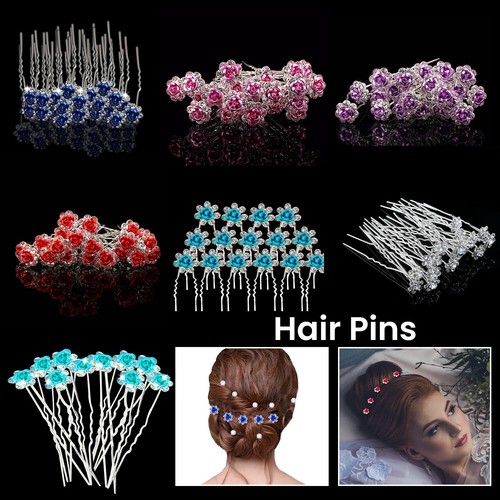 Diamante flower hair - flower,