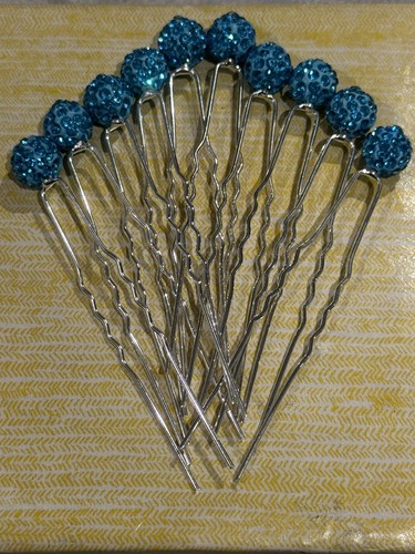10x blue crystal rhinestone - crystal,