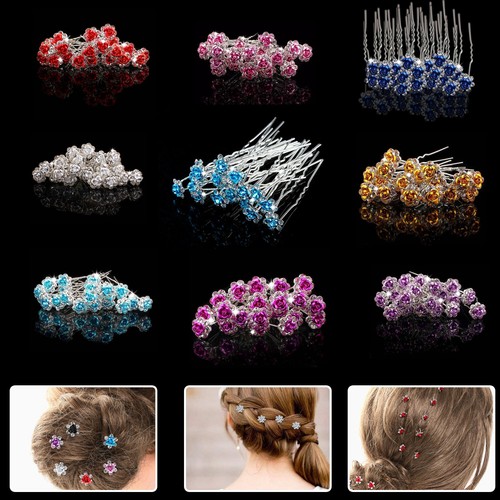 Bridesmaid flower hair - hair, pins