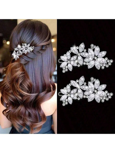 Flower wedding hair - wedding, pins