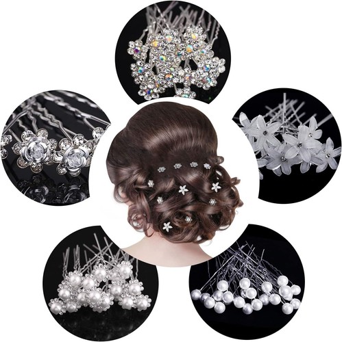 25pcs pearl crystal bridal - 25pcs,