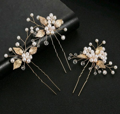 3pcs rhinestone pearl bridal - rhinestone,,