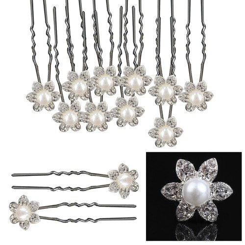 Crystal hair diamante pins - hair,