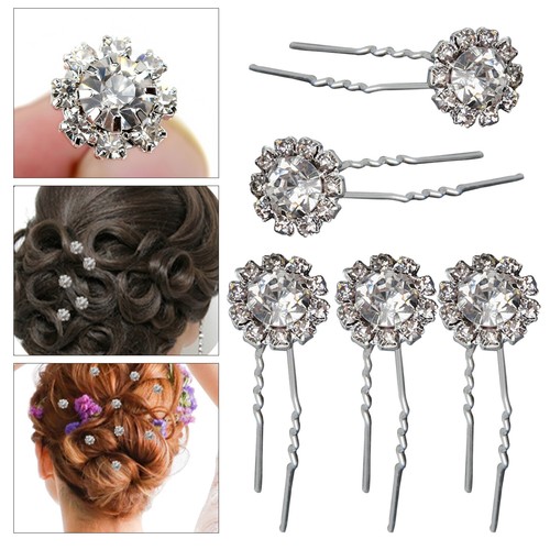 Clear hair pins crystal - hair,