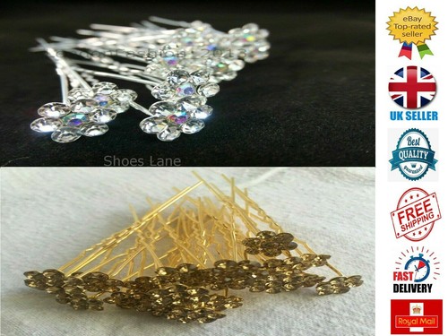 Diamante hair pins bridal x - diamante,