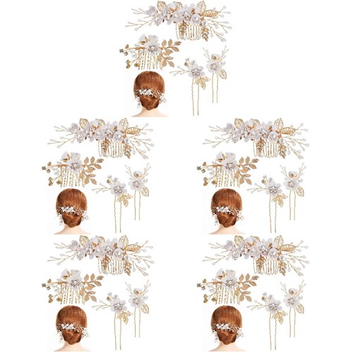 White pearl rhinestone flower - pearl,