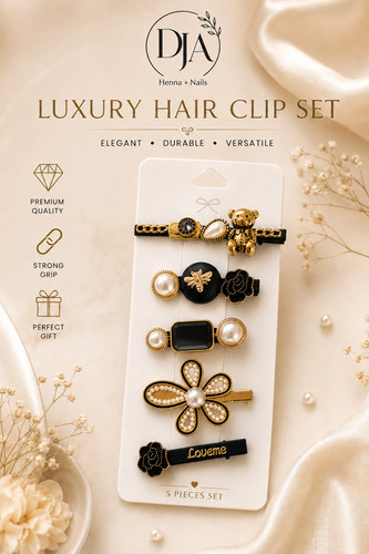 Luxury hair clip - set, pearl