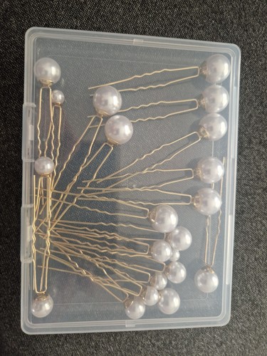 Pearl effect hairpins - , bridal