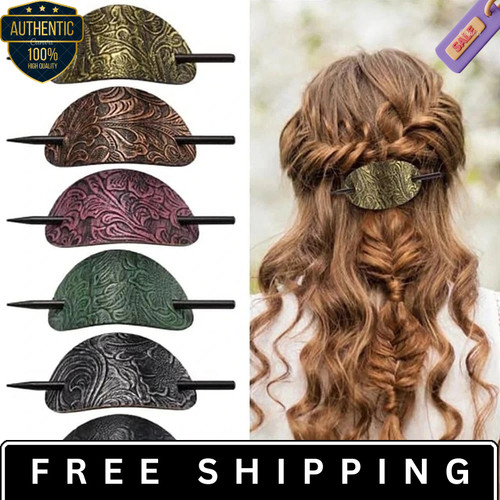 Shape stick hair slide leather - shape,