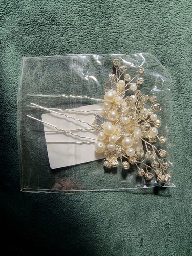 Bridal hair pins - bridal,