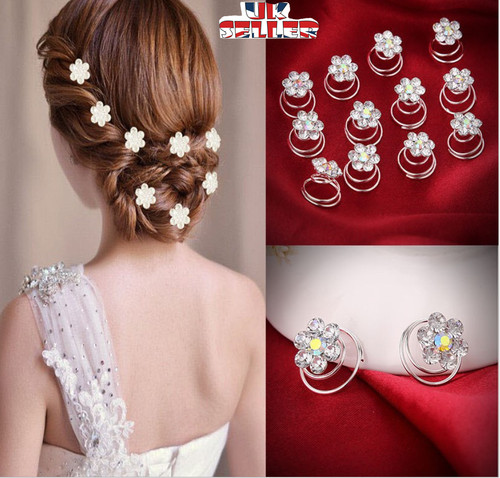 12pcs bridal wedding crystal - 12pcs,